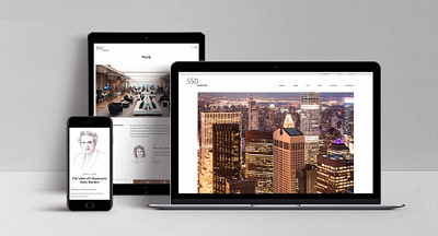 550 Madison Website design digital design interface design ui web
