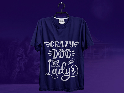 crazy dog lady || Amazon T-Shirt Design branding crazy dog lady creative t shirt design design logo t shirt design t shirt design t shirt design t shirt design ideas t shirt design template t shirt designer t shirt illustration t shirt mockup typographi t shirt design typography