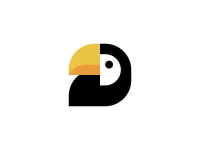 Toucan animal bird cute grid logo minimal nature nest simple toucan