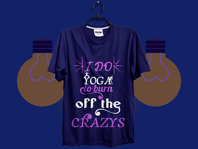 I Do yoga to burn off the Crazy || Amazon T-Shirt creative t shirt design t shirt design t shirt design t shirt design ideas t shirt design template t shirt designer t shirt illustration t shirt mockup typographi t shirt design typography