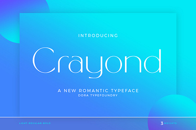 Crayond | A New Romantic Typeface branding design elegant headline modern poster pretty quotes stylish wedding