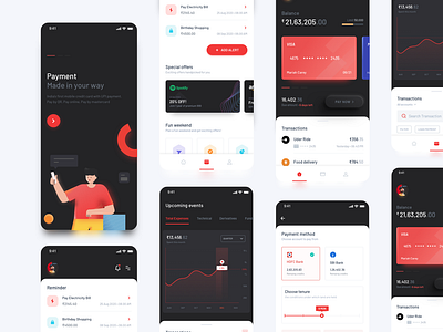 OnePay - Single app for all payment app banking card payment design dribbble illustration minimal ui design ux