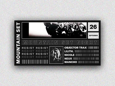 Mountain Set Night 2020 26 dark design dribbble freedom lake lilith mountains night objectortrax poster rave resist september set tbilisi techno underground