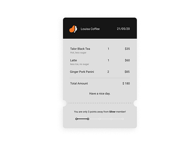 UI challenge 17: e-mail receipt app app design challenge daily 100 challenge dailyui dailyuichallenge email receipt figma ui 100day ui challenge ui design ui100 ux