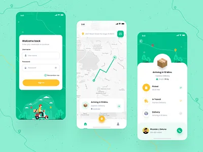 Order Tracker App app design branding colorful dailyui design illustration order order tracker uiux