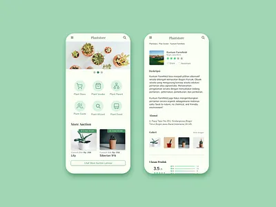 Plant Store App Design app ios plants store ui