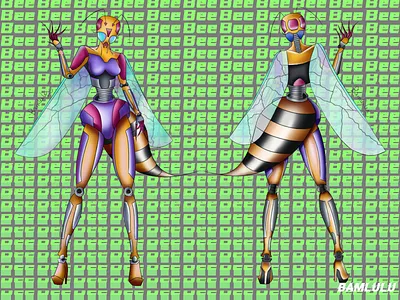 Insect man illustration