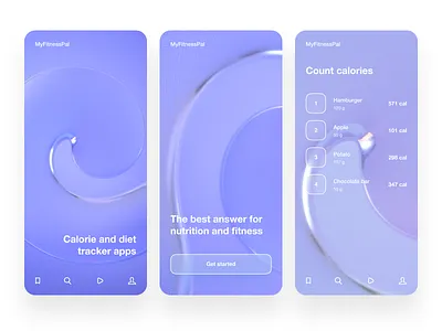 Frame 35 abstract app c4d cinema 4d cinema 4d lite clean design graphic graphics mobile app ui ux