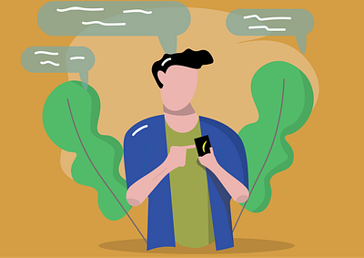 ChaT? design flat design flatdesign human illustration