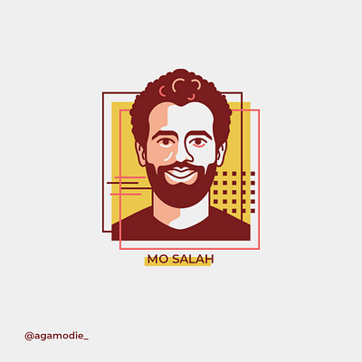 mo salah flat design flatdesign liverpool liverpoolfc mosalah