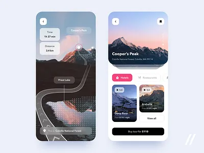 Travel App UI/UX Design accomodation app design destinations hotels mobile mvp popular purrweb react native restaurant startup stay travel trip ui ux vacation