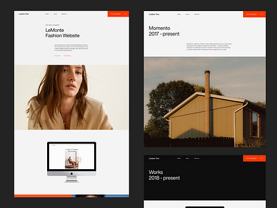 Web Layout Composition clean dark minimal portfolio typography ui ux web design website