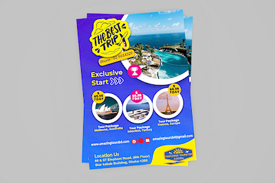 Travel Flyer Template ad advert advertisement agency agent beach destination flyer holiday holiday flyer holidays hotel magazine magazine ad packages packaging pamphlet post poster promotion