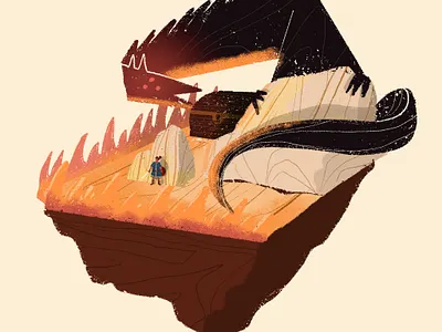 The Dragon’s Lair character concept art digital art digital illustration digital painting digitalart dragon fantasy illustration illustrator painting procreate