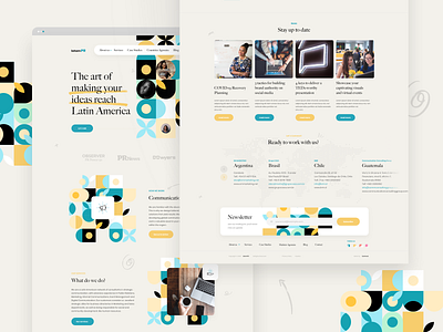 LatamPR full design design flat light minimal ui user interface web web design webdesign website