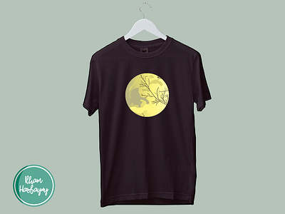 A Beautiful Moon (T-shirt Design) art design logo minimal redbubble shop spreadshirt t shirt t shirt design t shirt illustration t shirt mockup t shirts typography vector