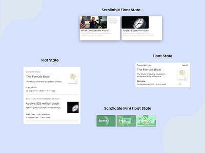 Different State of Reading App article design blog post medium reading app ui uidesign ux design writing