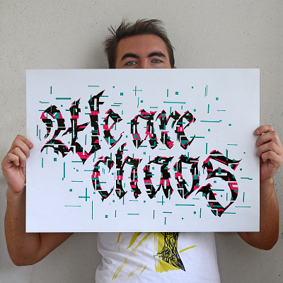 We Are Chaos calligraffiti calligraphy design handlettering lettering logo logodesign logotype print typography