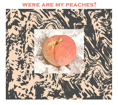 peaches? design illustration peach photoshop sketch