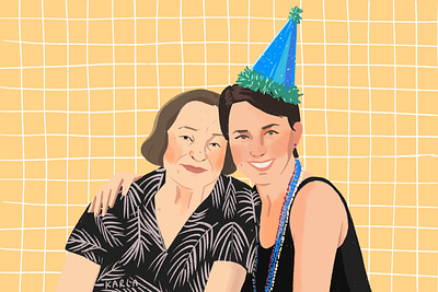 Mother's Day digital digital illustration digitalart illustration ipad portrait portrait art portrait illustration portrait painting procreate app