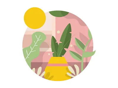 Simple plant illustration design dribbble flat illustration illustration illustrator vector illustration