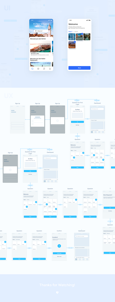 Travel App app travel ui ux