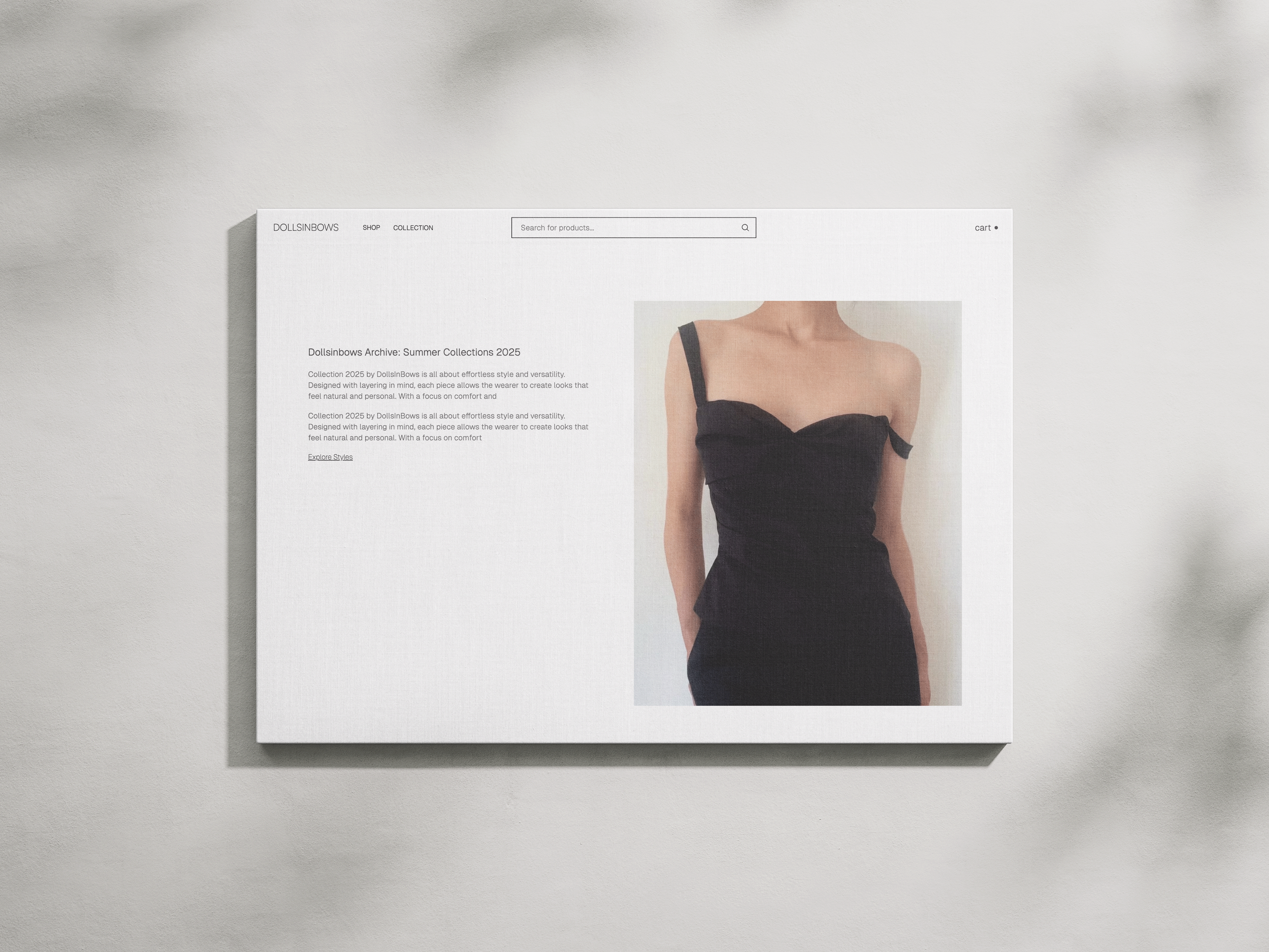 Example of Website Design & Development Build