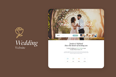 Wedding Website UI Design ux design website ui wedding wedding design