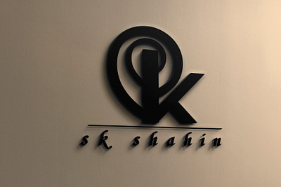 sk shahin4 art crative design icon illustrator logo minimal typography unique logo vector