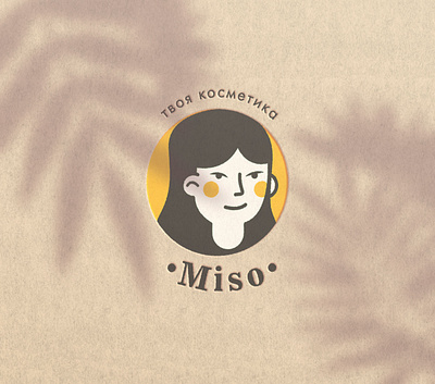 Miso logo design cosmetic design girl illustration logo photoshop vector