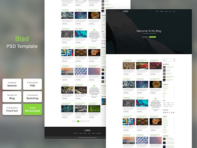 Blad Blog Category Web Template banner business company corporate cover creative design email home promotion template web
