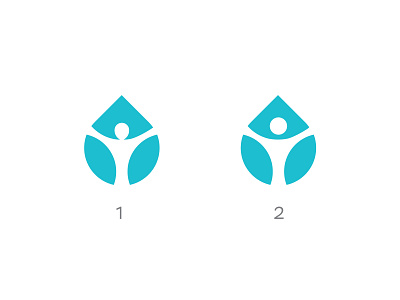 Human Drop WIP abstract branding design health human icon identity leaf life logo mark minimal monogram nature