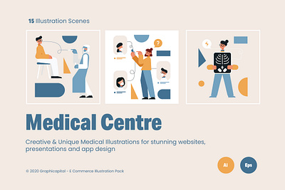 Medical Centre Illustration Scenes centre character characterdesign design flatdesign illustration illustrations landing landingpage landingpagedesign landingpages medical medical design medicalcentre page template uidesign vector vectorillustration website