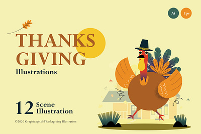 Thanksgiving Illustration Scenes character characterdesign design flatdesign illustration illustrations landing landingpage landingpagedesign landingpages page retro template thanksgiving thanksgiving day thanksgiving illustration uidesign vector vintage website