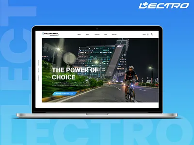 HERO LECTRO E-CYCLES UIUX Design : Lectro E-Bike Web Design branding cycle website hero lectro hero lectro uiux website website concept website design
