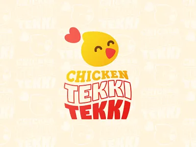Chicken Tekki Tekki branding chibi chicken chicken wings food logo tori wings