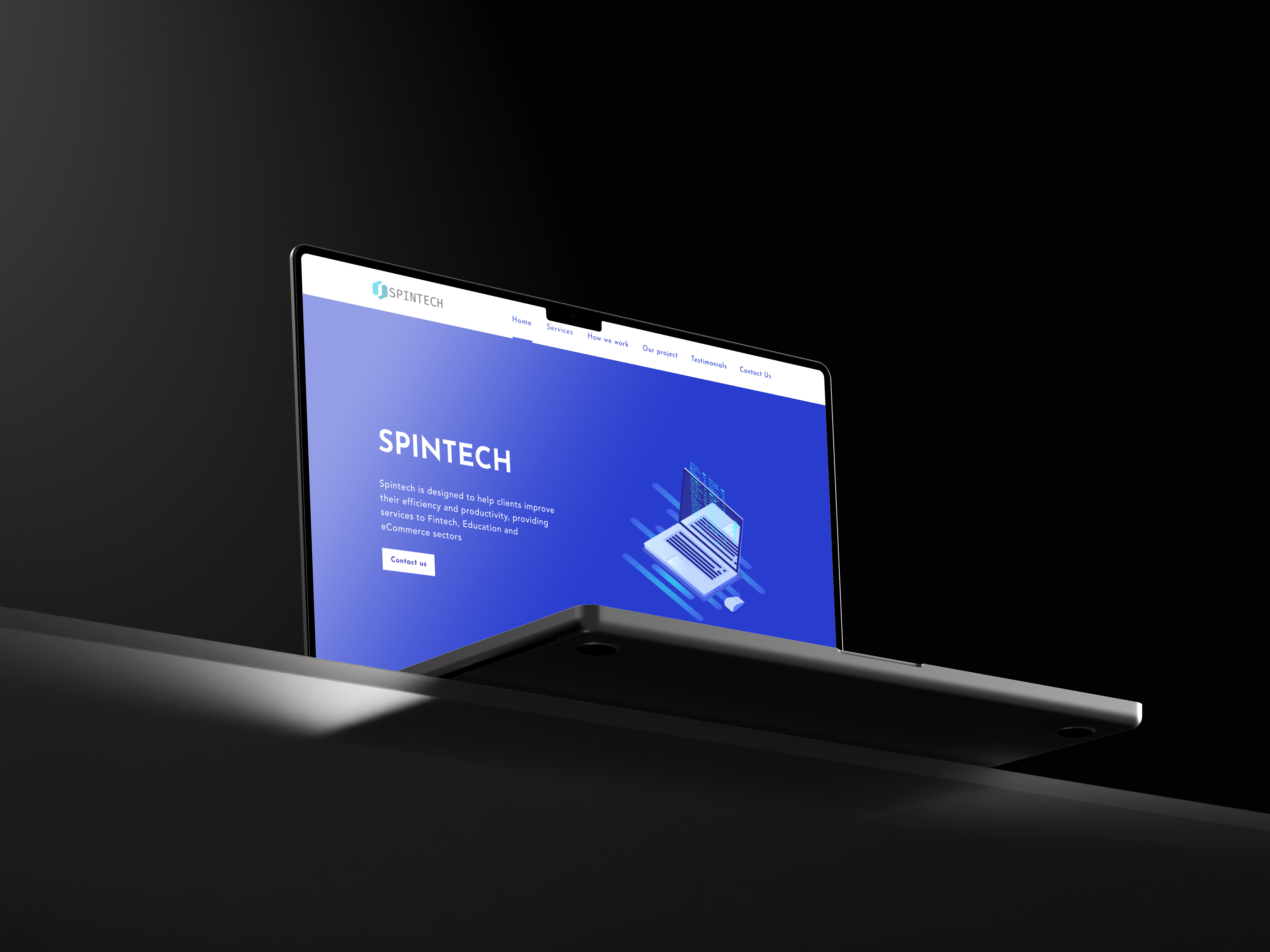 Spintech — Website ui uiux web design