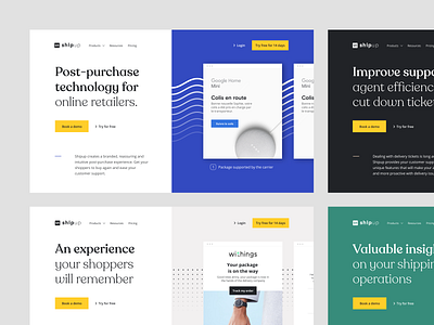 Shipup Landing Page art direction branding design desktop interface landing product ui ux webdesign