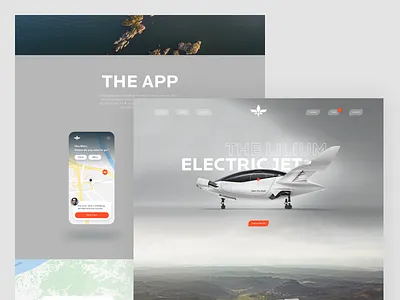Lilium Landingpage airtravel clean landingpage lilium minimal ux website