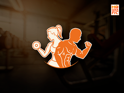 GYM branding design illustraion logo vector