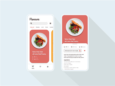 Recipe concept design dailyui figma design food mobile design ui uichallenge uidesign