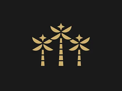 Palms - Logo Proposal beverage branding logo palm tree palms