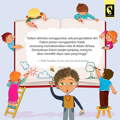 flyer untuk Penerbit Gorga design flyer illustration