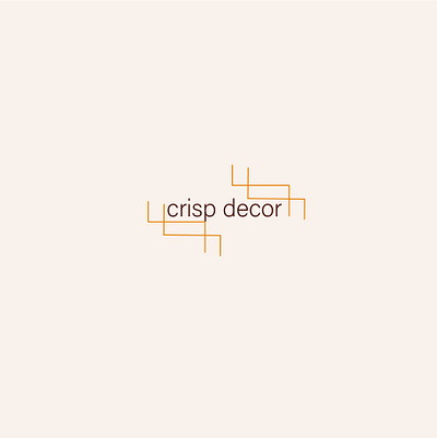 crispdecorlogo 30daylogochallenge art crispdecor design furniture illustrator logo logocore type typography vector