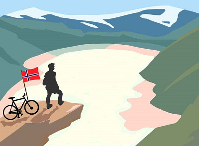 Norway Fjords cliffs fjords graphic design graphic designing hills illustration illustration art illustrations landscape landscape illustration landscapes mountains norway norwegian scandinavia scandinavian design vector vector art vector illustration vectorart