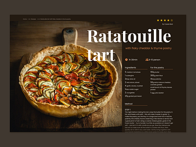 Recipe daily 100 challenge dailyui dailyuichallenge minimal recipe recipe card ui web web design
