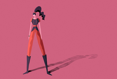 The power of woman 2d adobe illustrator adobe photoshop character character animation character design duik bassel explainer video girl layers motion design pink rigging shadow styleframe textures warior women women empowerment