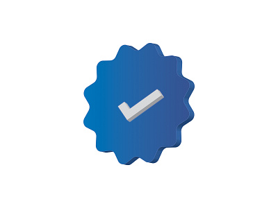 Official tick flat illustration vector