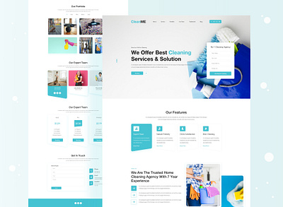 Cleaning Agency Landing Page 2020 2020 design 2020 trend 2020 trends agency clean cleaning agency cleaning company cleaning logo cleaning service colorful creative agency creative design design digital agency dribbble best shop dribbble digital agency landing page marketing agency trendy