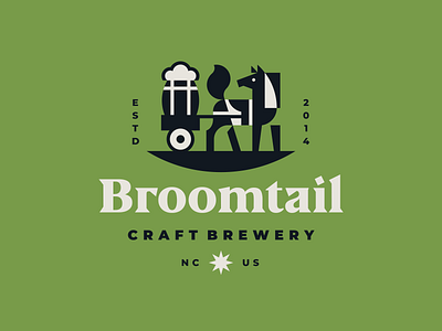 Broomtail Brewery animal beer beer branding beer label beer label design brand identity branding brewery brewing craft brewery craftbeer geometric geometric animal hop horse horse logo illustration logo logotype modern logo